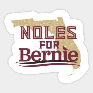 Noles For Bernie (Light) Sticker